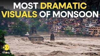 India Monsoon 2023 Unleashing Chaos Record-breaking Rainfall Brings Fury and Floods  WION Live
