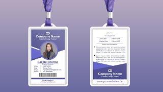 How To Design ID Card In CorelDRAW - CorelDRAW tutorial