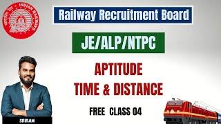 TIME & DISTANCE APTITUDE  FREE  CLASS 04JEALPNTPC  Railway Recruitment Board  in Tamil  KTA