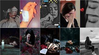 Sad dp for girls  sad whatsapp profile picture  Sad dp  Sad girl photo pics images part-2