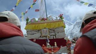 Sherpas Pray for Permission to Climb Everest