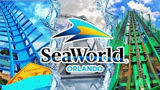 EVERY Coaster at SeaWorld Orlando - 2024 Edition 4K