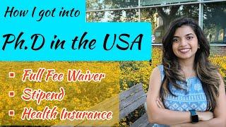 How to get into Ph.D in the USA as an International Student  Full Funding + Stipend