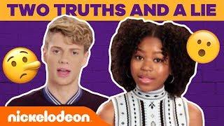 Jace Norman & Riele Downs Play Two Truths and a Lie & Go BTS  #TryThis