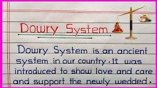 Dowry System in India  Dowry System EssayParagraph in English