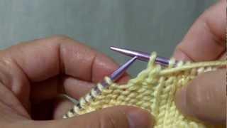 How to knit SSP Slip Slip Purl - Decreasing in the purl side