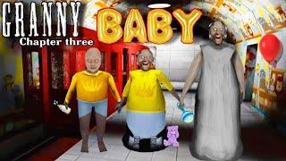 Granny 3 baby  Granny Baba Grandpa Full gameplay  Train Escape