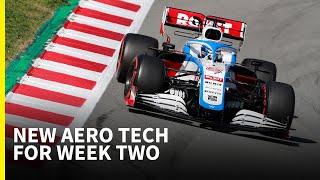 Upgraded tech for week two - F1 2020 Test 2  Tech Analysis