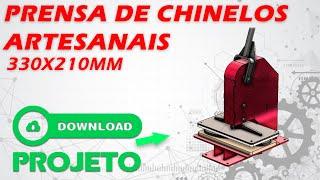 Projeto Máquina Prensa Fabricação Chinelos Artesanais