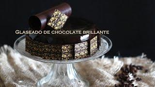 Glaseado de chocolate negro brillante