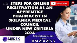 ONLINE APPRENTICE PHARMACIST REGISTRATION PROCESS GUIDE NEW CRITERIA 2024