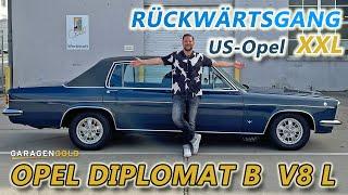 Opel Diplomat B V8 Lang - Der US-Opel XXL mit Luxus Technik & Tricks  Rückwärtsgang  Garagengold