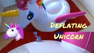 Deflating Inflatable Unicorn