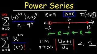 Power Series - Finding The Radius & Interval of Convergence - Calculus 2