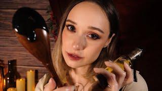 ASMR Pampering You to Sleep Vampire Royalty Skin Care Scalp Massage Fluffy Mic