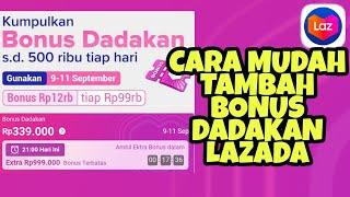 Cara mendapatkan bonus dadakan lazada 2021