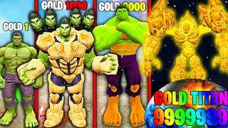 Weakest To STRONGEST HULK GOLD GOD In GTA 5