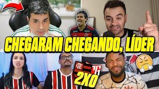 VAMOS RIR? REAÇÕES DOS RIVAIS COM FLAMENGO LÍDER REACT FLAMENGO 2X0 ATLÉTICO GO