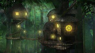 Forest Rain Sounds - Relaxing Rainforest White Noise with Nature Sounds at Night for Sleeping Study