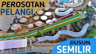 Prosotan Pelangi Dusun Semilir  wisata Bawen Semarang baru  Review Lengkap View Drone  New Normal