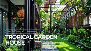 Hidden Paradise Tropical Modern Garden House in the City Center