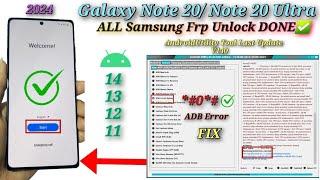  FRP Bypass  All Galaxy Android 11121314 Unlock Dobe  Galaxy Note 20 Note 20 Ultra frp Done