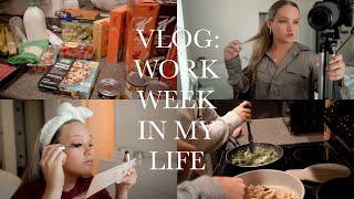 VLOG WORK WEEK IN MY LIFE  grocery shopping cooking working from home