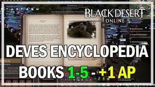 Black Desert Online - Deves Encyclopedia Books 1-5 Guide - 1 Bonus AP