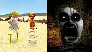 TERRIFYING CURSED CREATURE IN CAVE - Garrys mod Sandbox