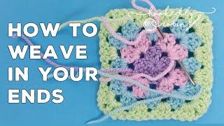 How to Weave Sew in Your Ends on Your Crochet Project