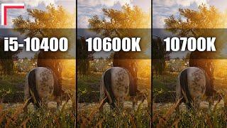 Intel i5-10400 vs Intel i5-10600K vs Intel i7-10700K — Test in 10 Games 1080p 1440p 4K