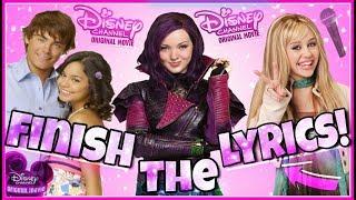 Try To Finish The Lyrics Challenge Disney Channel Movie Challenge