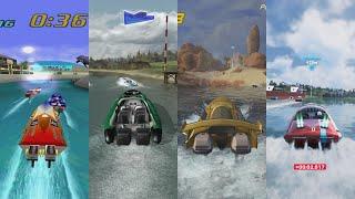 Boat Racing in 10 different games Hydro Thunder Rapid Racer and more