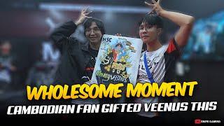 WHOLESOME MOMENT  CAMBODIAN FAN GIFTED VEENUS THIS . . .