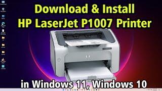 How To Install HP LaserJet P1007 Printer in Windows 11 or windows 10