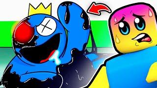 RAINBOW FRIENDS BLUE BECOMES *CORRUPTED* BLUE.EXE ORIGIN STORY BLOCKY REACTION