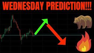  WEDNESDAY PREDICTION SPY ES TSLA NVDA AAPL BTC COIN META AMD AMZN & MSFT PREDICTIONS 