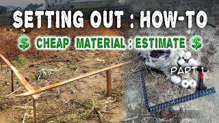 Building setting out  Cheap material #building setting out