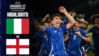 Italy vs England  U17 EURO Finals Bitesize Highlights  May 30 2024