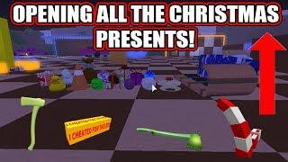 OPENING ALL THE *2018* CHRISTMAS PRESENTS CHRISTMAS UPDATE LUMBER TYCOON 2 ROBLOX