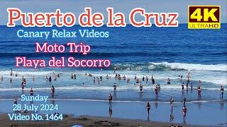 Tenerife ️ Puerto de la Cruz - Playa del Socorro Moto Trip 28 July 2024 Teneriffa