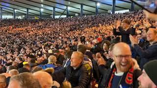 Final Whistle + Scotland’s On Fire - Scotland 2 v 0 Spain Hampden Park Glasgow - Football 280323