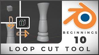 How to use Loop Cut Tool in Blender Tutorial 10 BLENDER BEGINNINGS