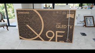 75 Q9 QE75Q9FN Unboxing and No-Gap Wall Mount install