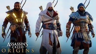 Assassins Creed Origins - All Legendary Outfits How to Unlock Including Premium DLC Outfits