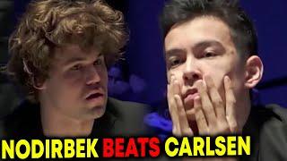 LAST MOMENTS of Magnus Carlsen vs Nodirbek Abdusattorov in 2023 Tata Steel Chess Tournament