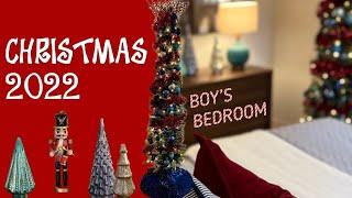 CHRISTMAS 2022 DECORATE WITH ME  BOY’S ROOM