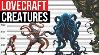 Lovecraft Creatures Size Comparison  Part 1  Cthulhu Azathoth Nyarlathotep
