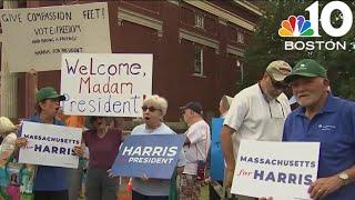 VP Kamala Harris holds fundraiser in western Massachusetts