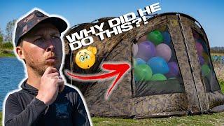 This DIDNT go to PLAN   Filling a BIVVY with BALLOONS  WINNER ANNOUNCED 